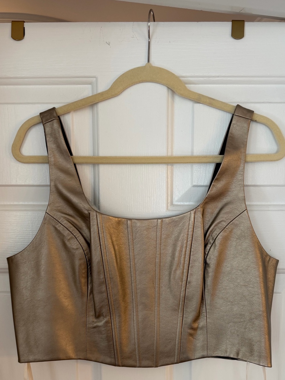 BCBG generation Bronze Crop Top
